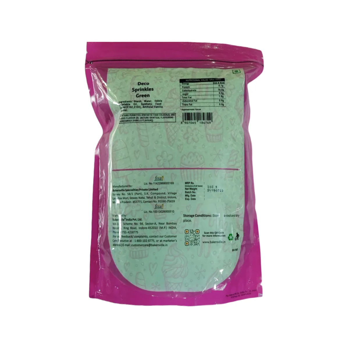 Wow Confetti Deco Sprinkles Green  - 2
