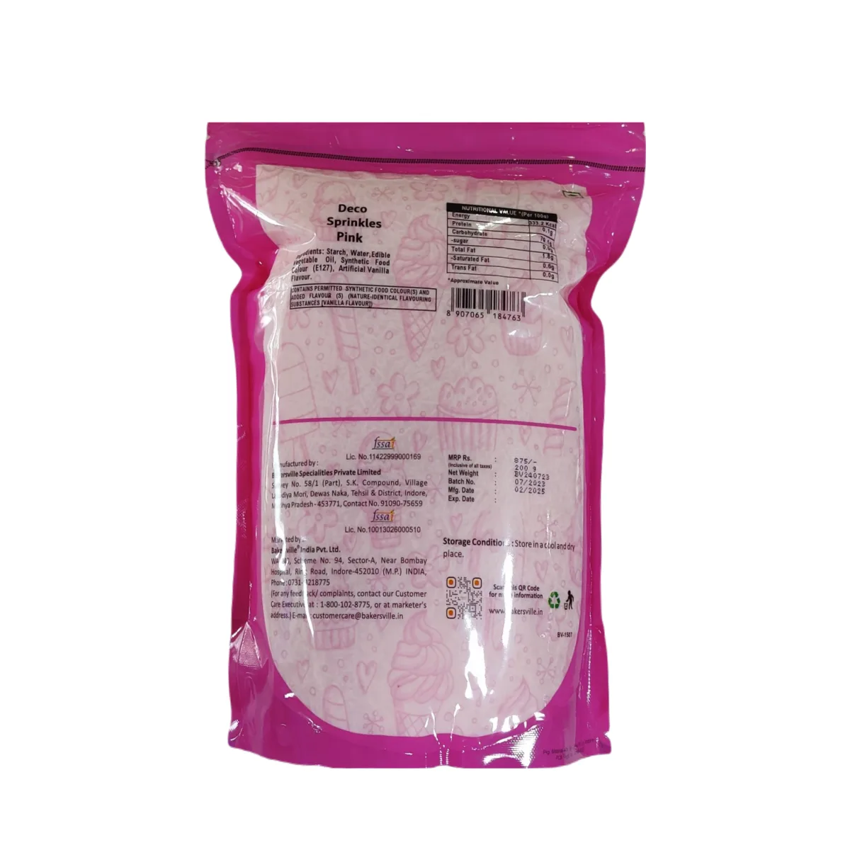 Wow Confetti Deco Sprinkles Pink  - 2