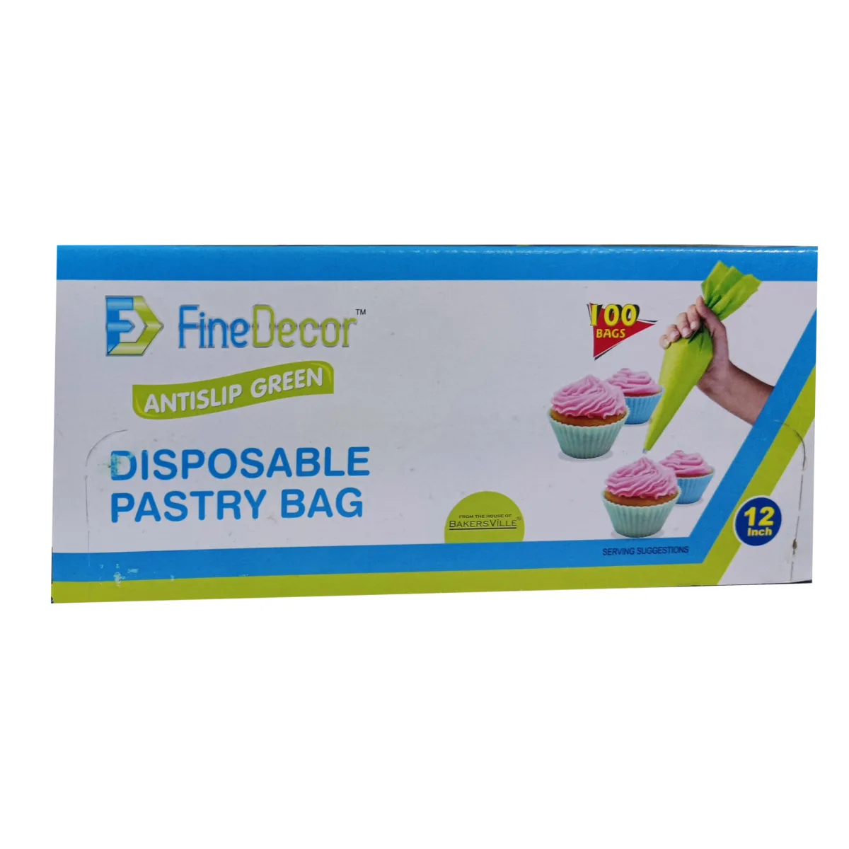 Fine Decor Antislip Green Disposable Pastry Bag  - 1