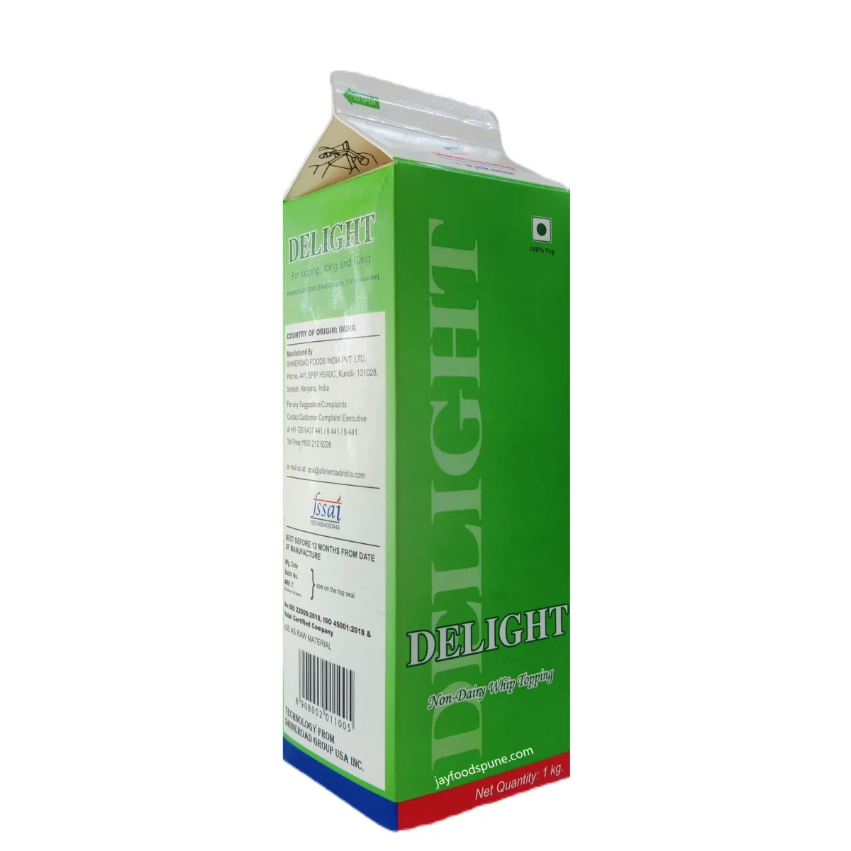 Shineroad Delight Non Dairy Whip Topping - 1