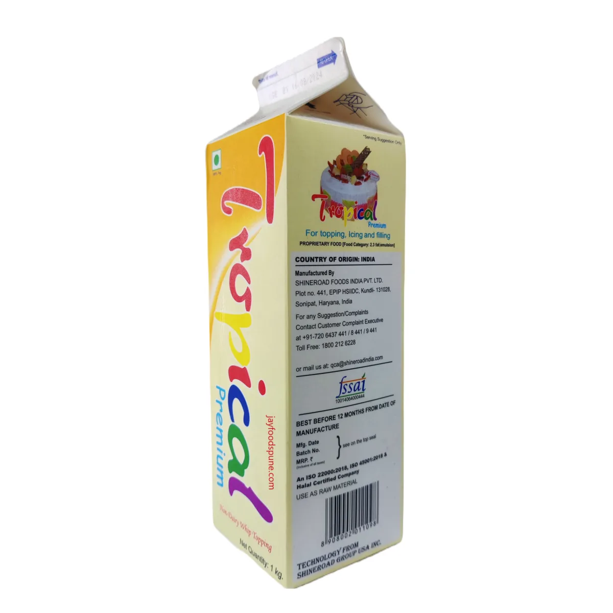 Shineroad Tropical Premium Non Dairy Whip Topping - 4