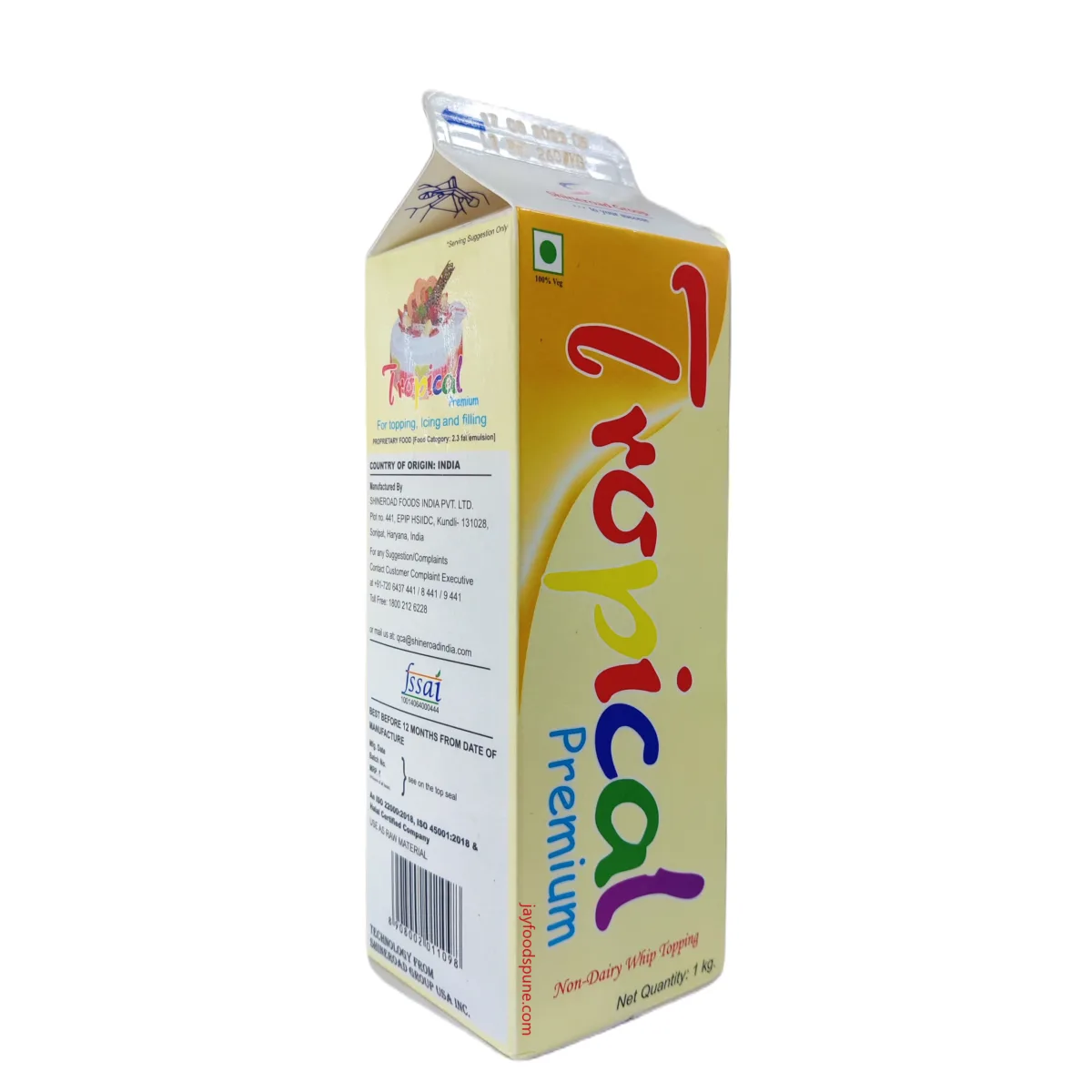 Shineroad Tropical Premium Non Dairy Whip Topping - 1
