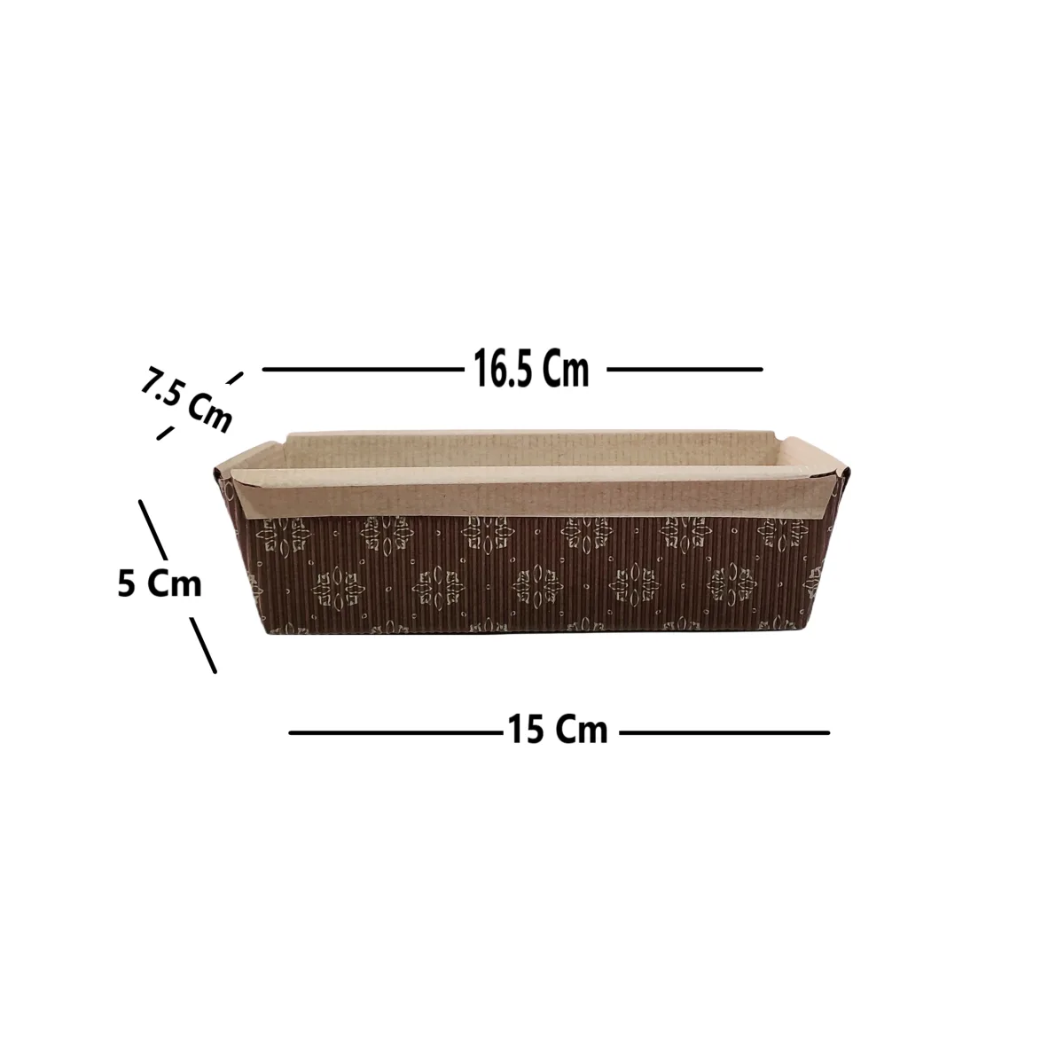Plum Cake Rectangle Paper Mould For Bread And Cakes PM 150 - 1