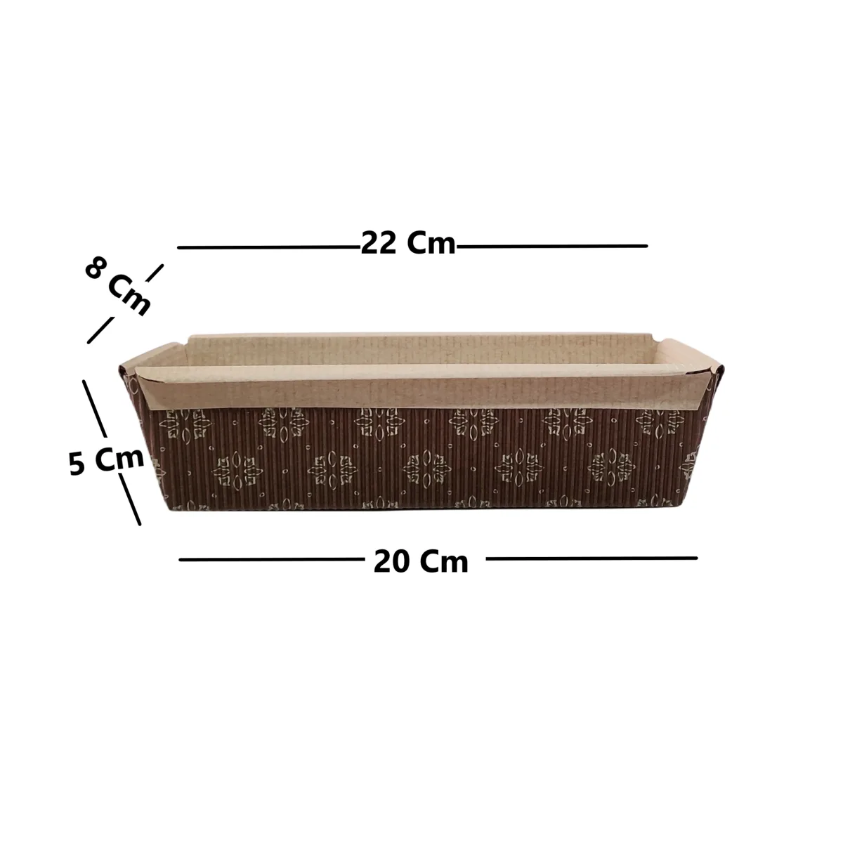 Plum Cake Rectangle Paper Mould For Bread And Cakes PM 200 - 1