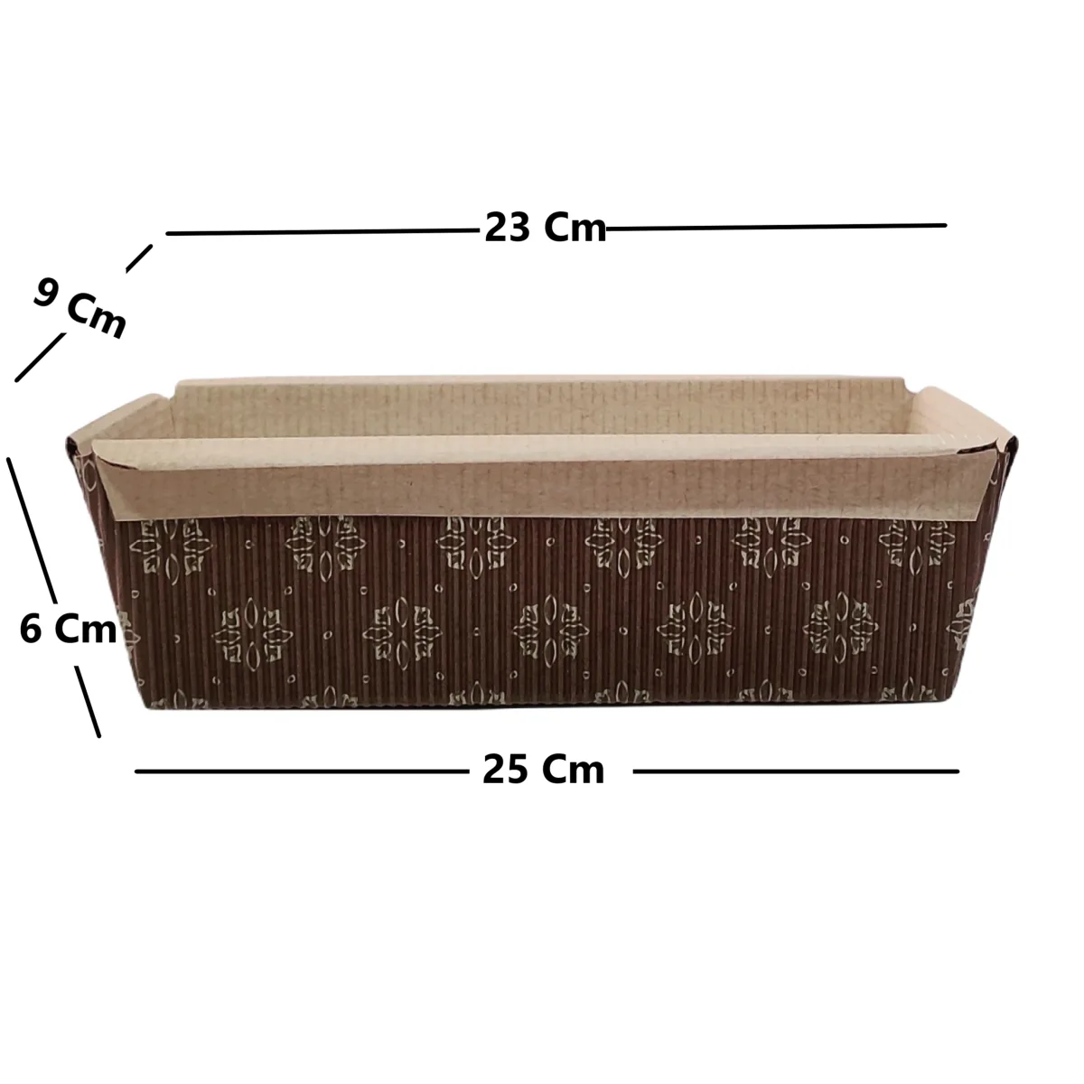 Plum Cake Rectangle Paper Mould For Bread And Cakes PM 250 - 1
