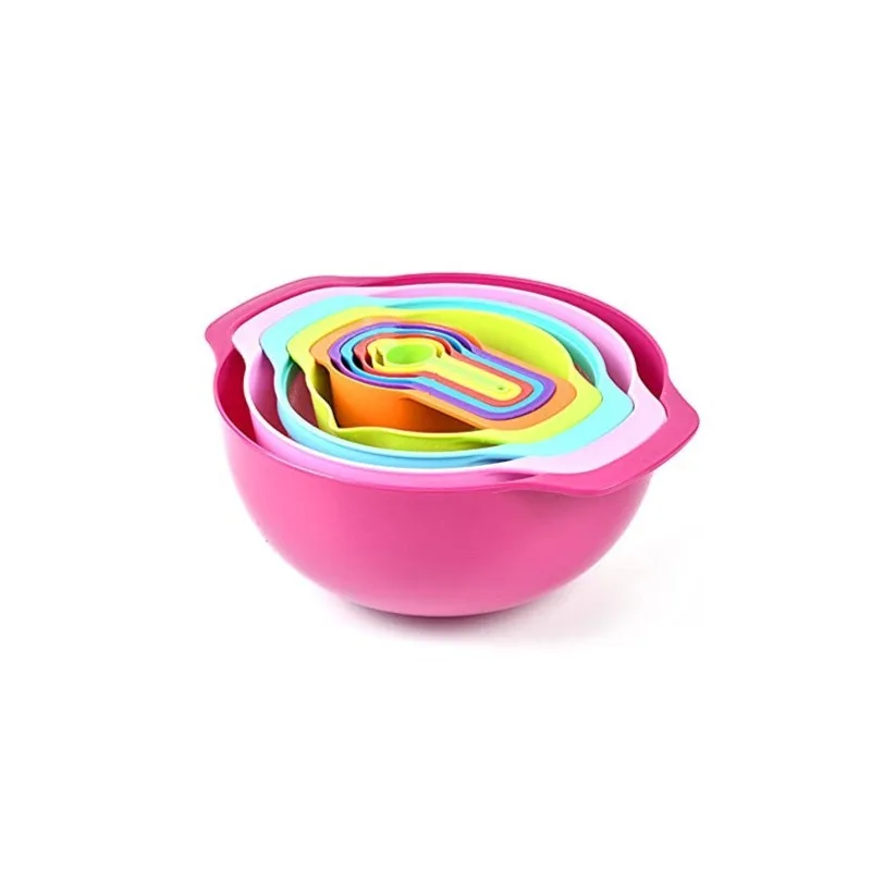 Style Trendy Colorful mixing Bowl 10 Pcs Set - 2
