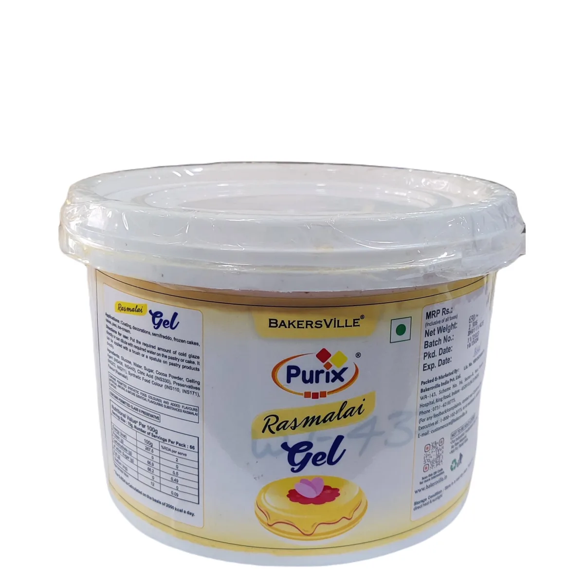 Bakersville Purix Rasmalai Gel - 1