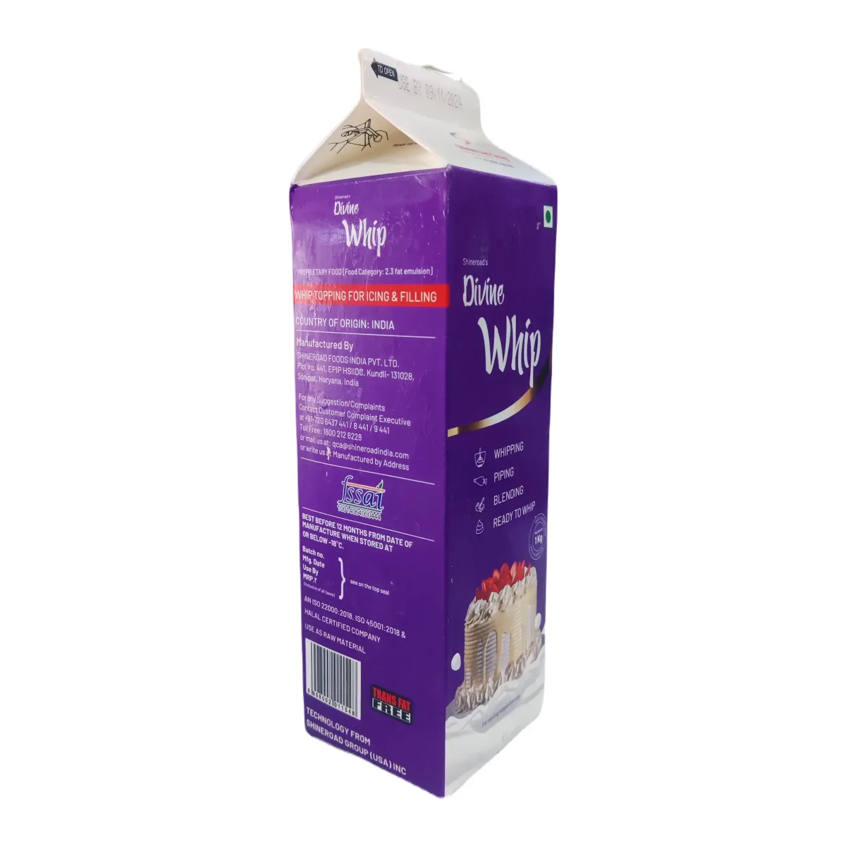 Shineroad's Divine Whip Cream 1Kg - 2
