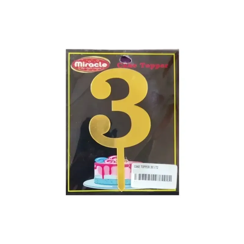 Numbers Cake Topper - 4