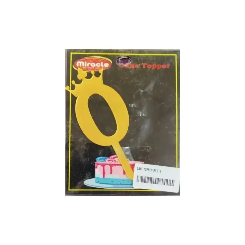 Numbers Cake Topper 0 - 1
