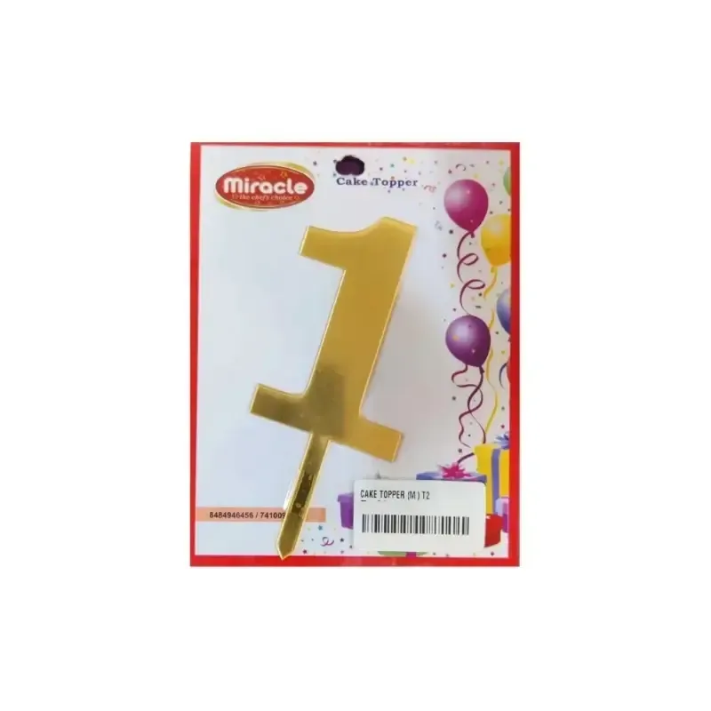 Numbers Cake Topper 1 - 1
