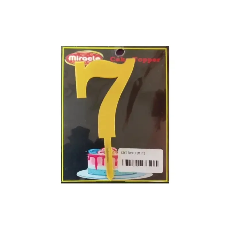 Numbers Cake Topper 7 - 1