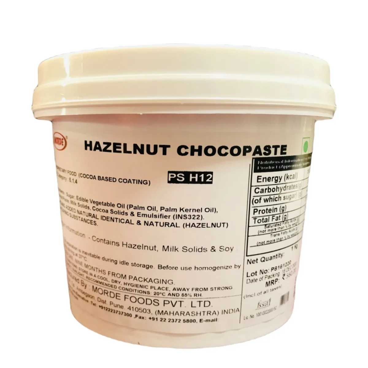 Morde Hazelnut Chocopaste  Ps H12 1 Kg - 1