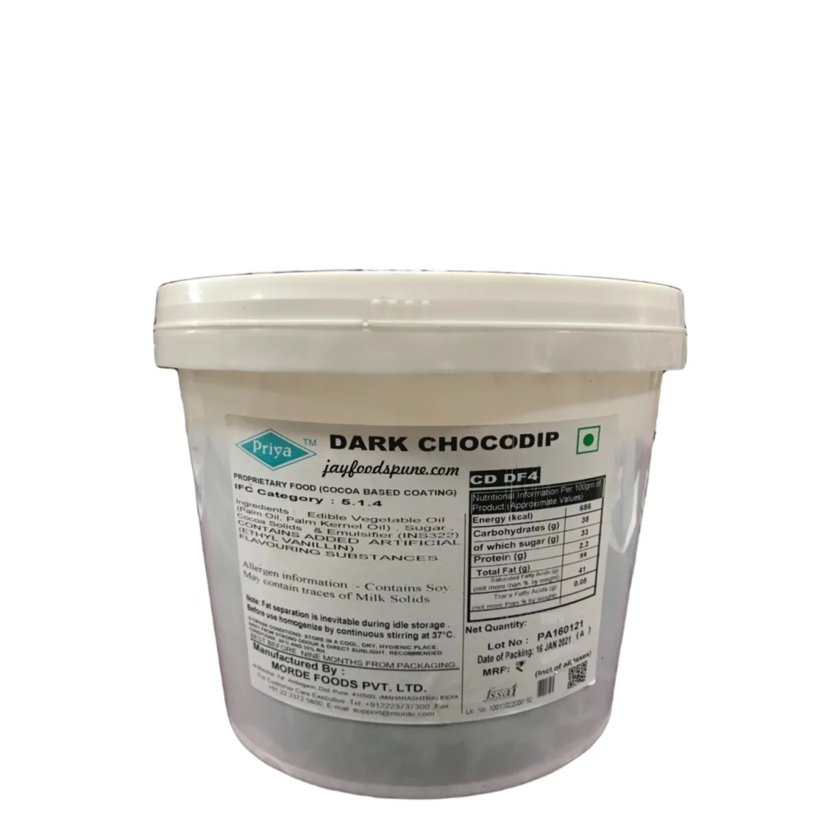 Morde Dark Choco Dip 5 Kg - 1