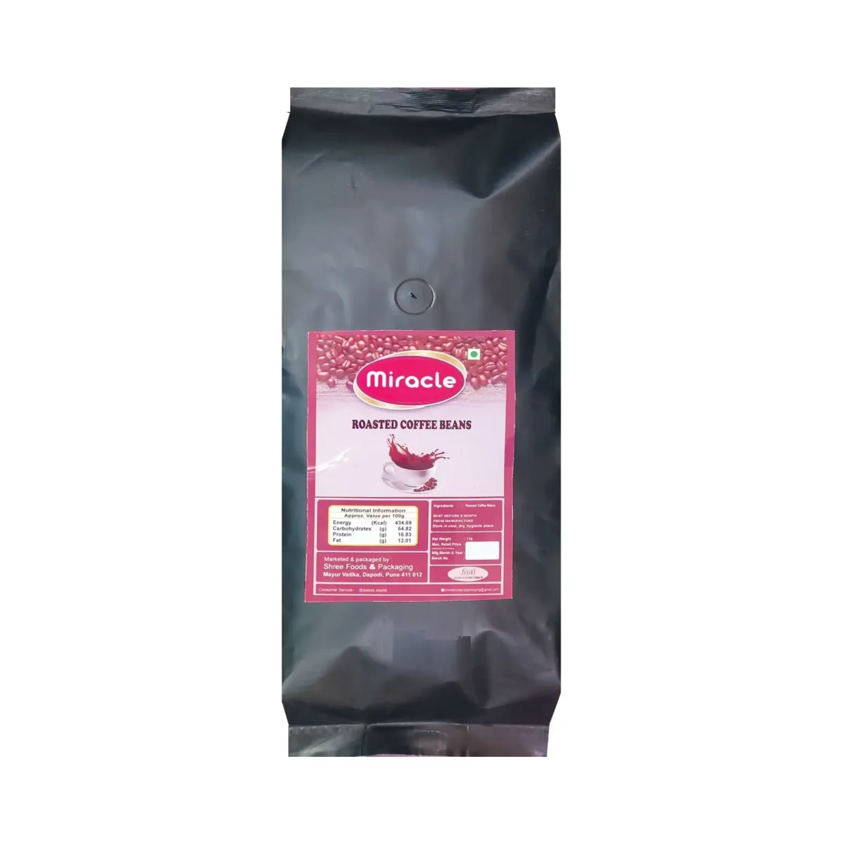 Miracle Roasted Coffee Beans 1kg  - 1