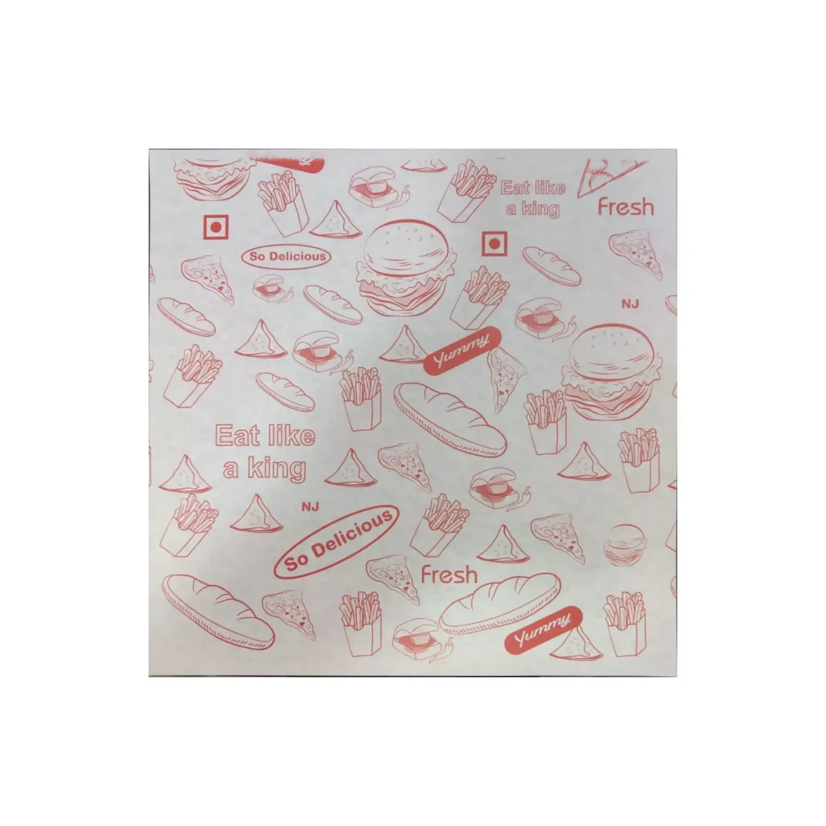 Food Wrapping Paper Packet Red - 1