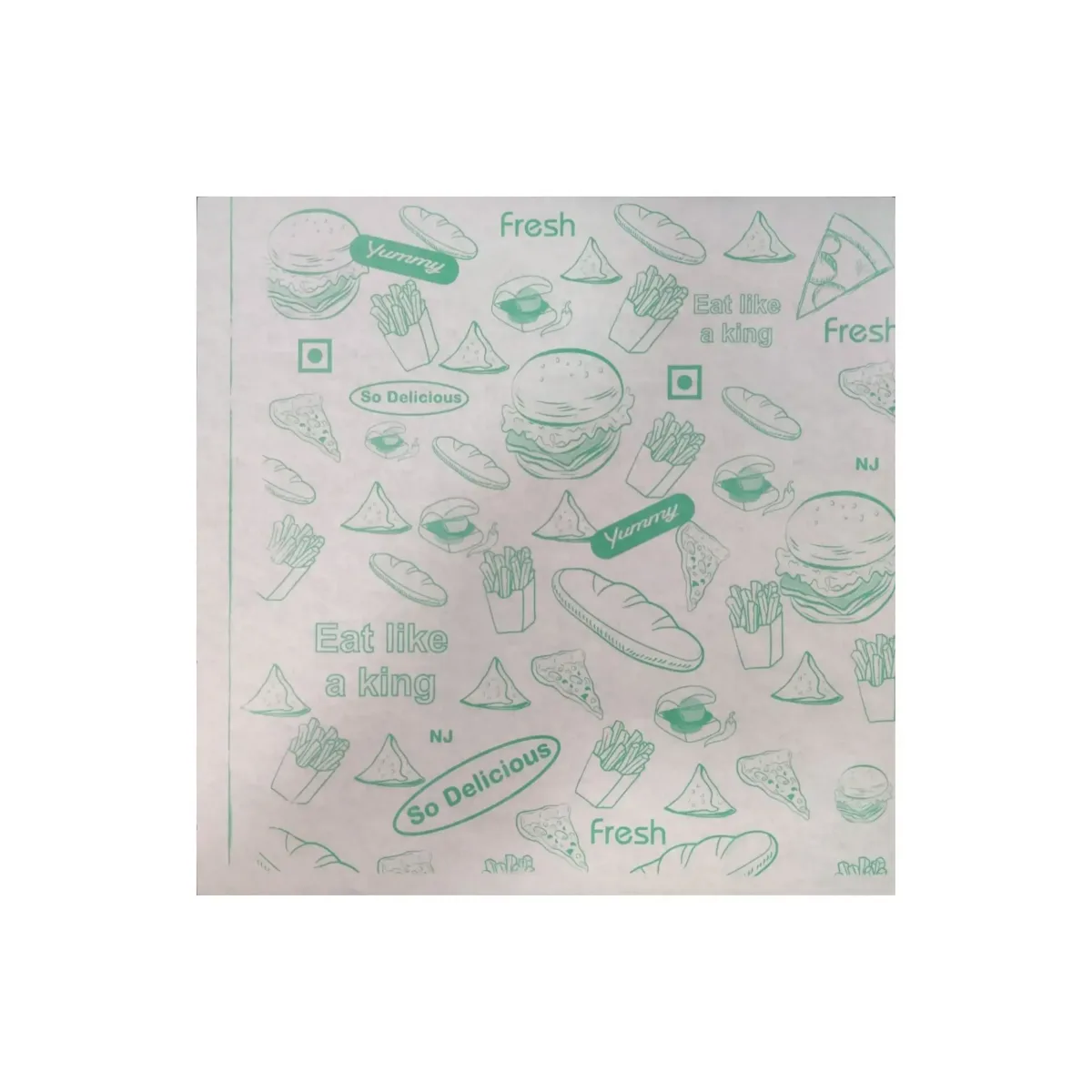 Food Wrapping Paper Packet Green - 1