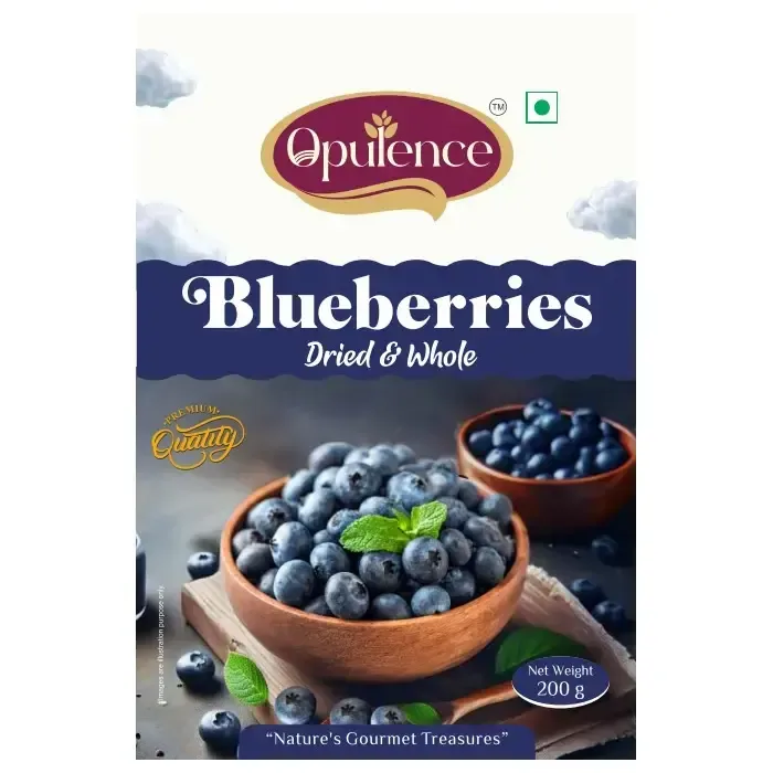 Opulence Blueberries Dried and Whole 200gm - 1