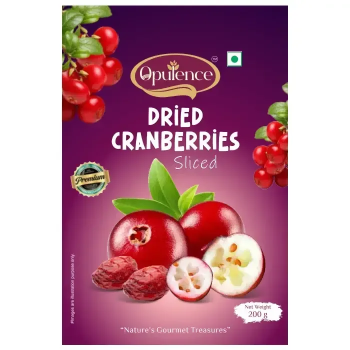 Opulence Dried Cranberries Sliced 200gm - 1