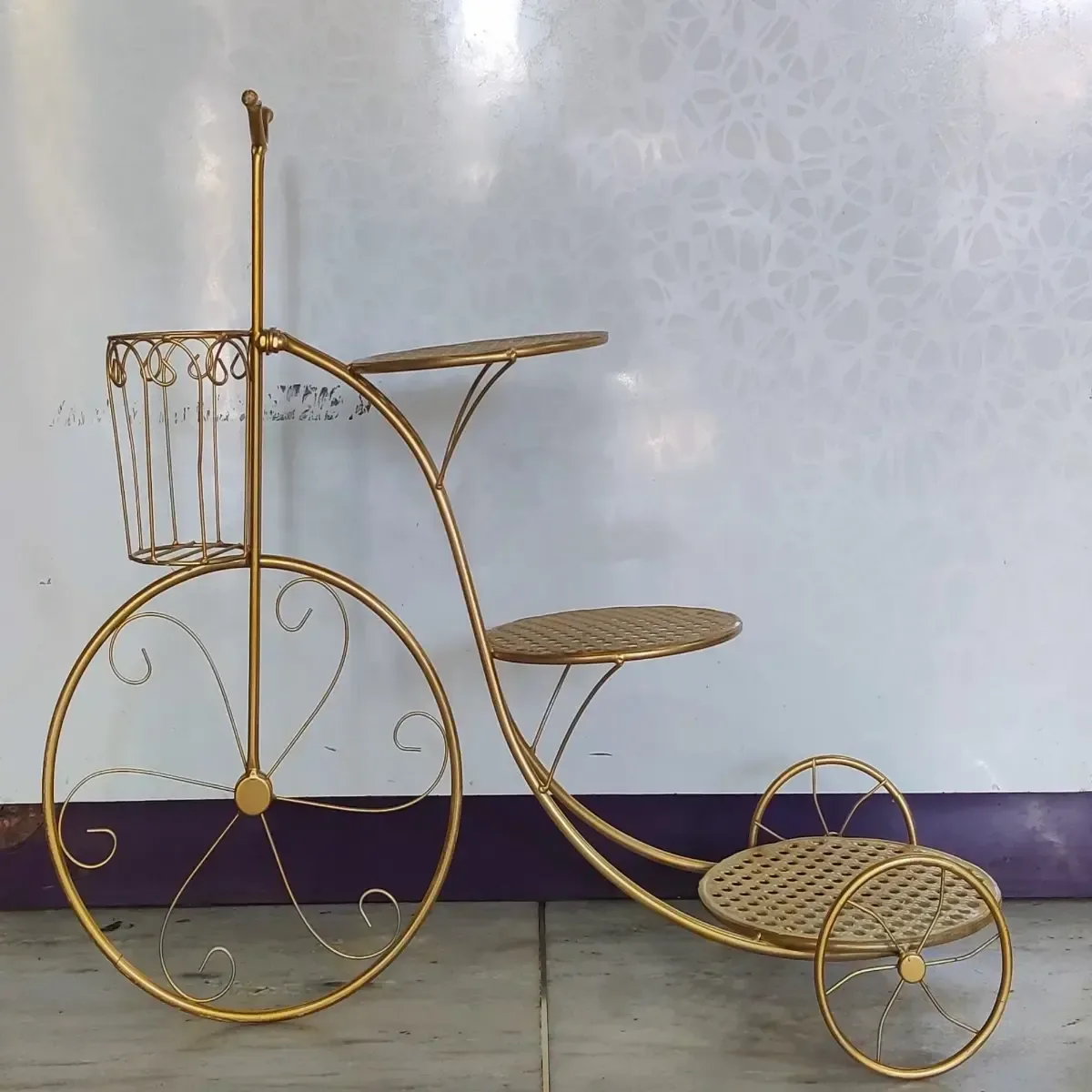 Metal Cycle Cake Stand - 1