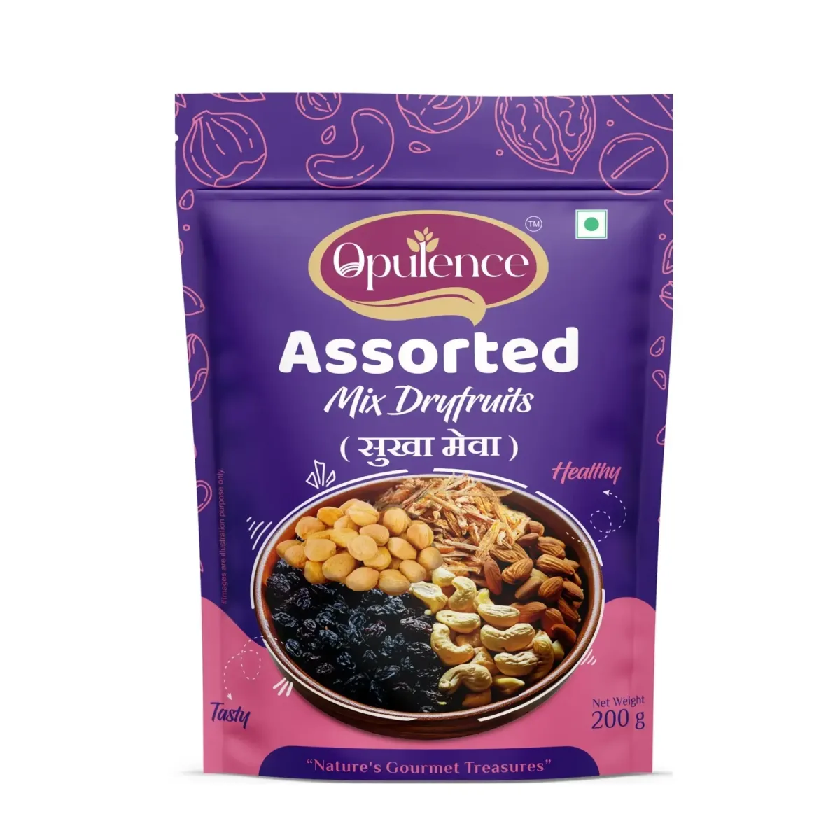 Opulence Assorted Mix Dryfruits 200gm - 1