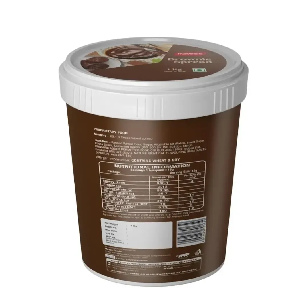 Mavees Brownie Spread 1kg - 2