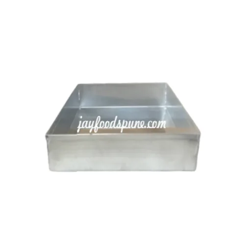 Square Shape Aluminium Cake Mould 6 X 6 Inch - 1
