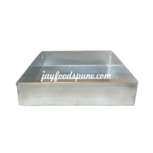 Square Shape Aluminium Cake Mould 7 X 7 Inch - 1