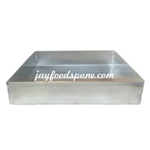 Square Shape Aluminium Cake Mould 8 X 8 Inch - 1