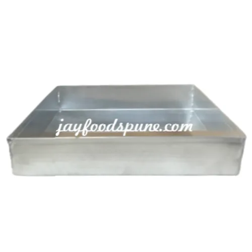 Square Shape Aluminium Cake Mould 10 X 10 Inch - 1