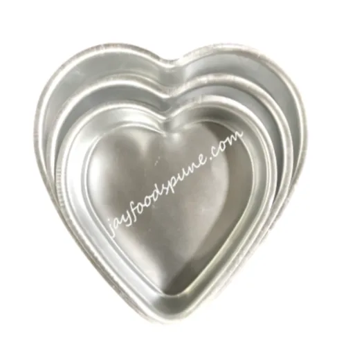 Heart Shape Aluminium Cake Mould - 1