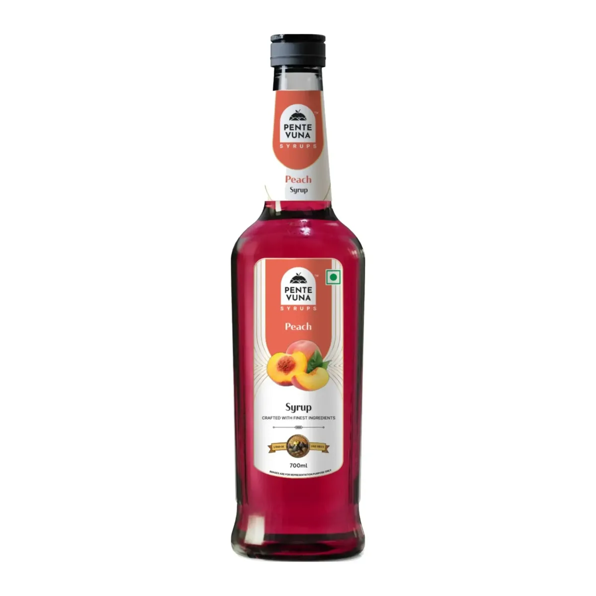 Pente Vuna Peach Flavoured Syrup 700ml - 1