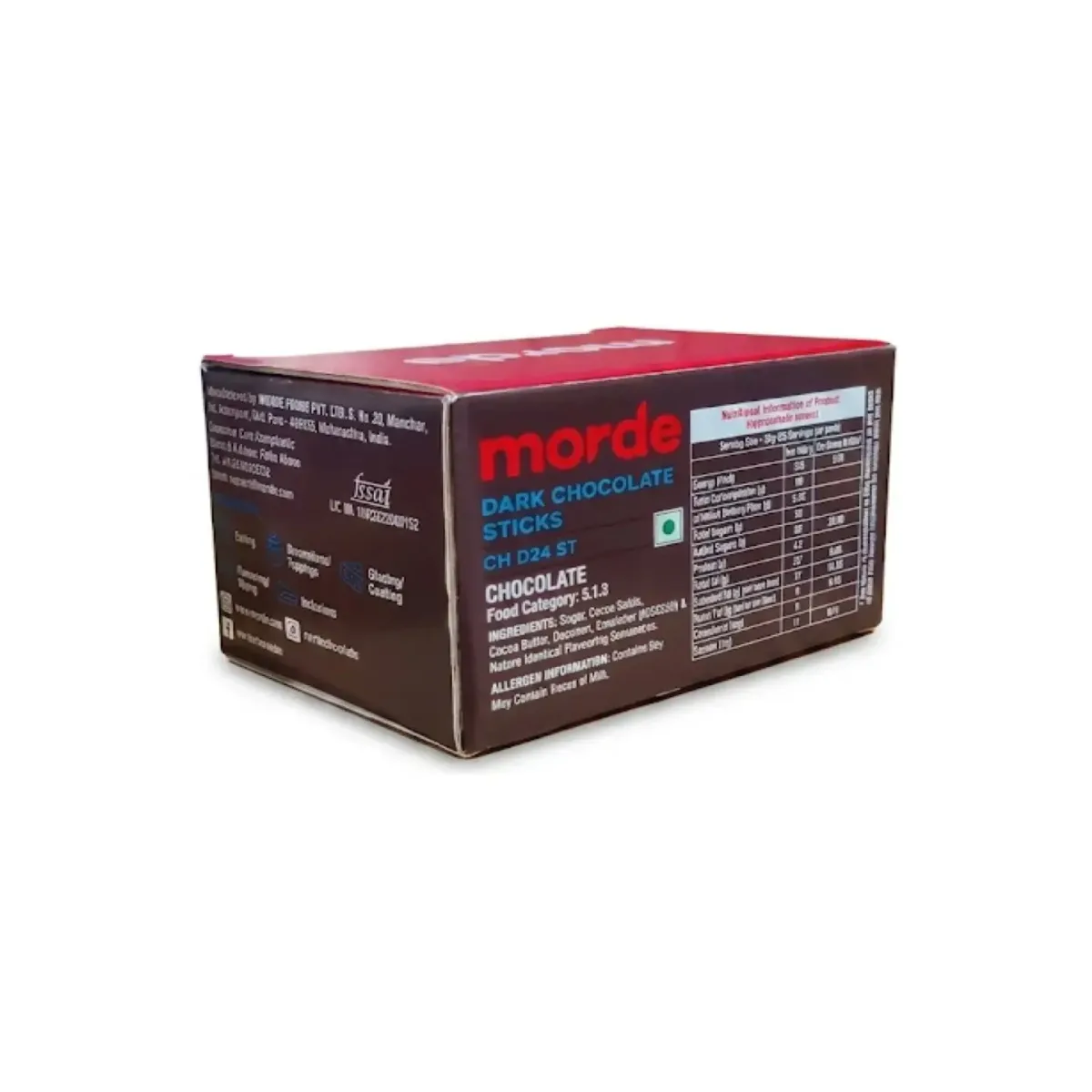Morde Dark Chocolate Sticks Ch D24  500gm - 4
