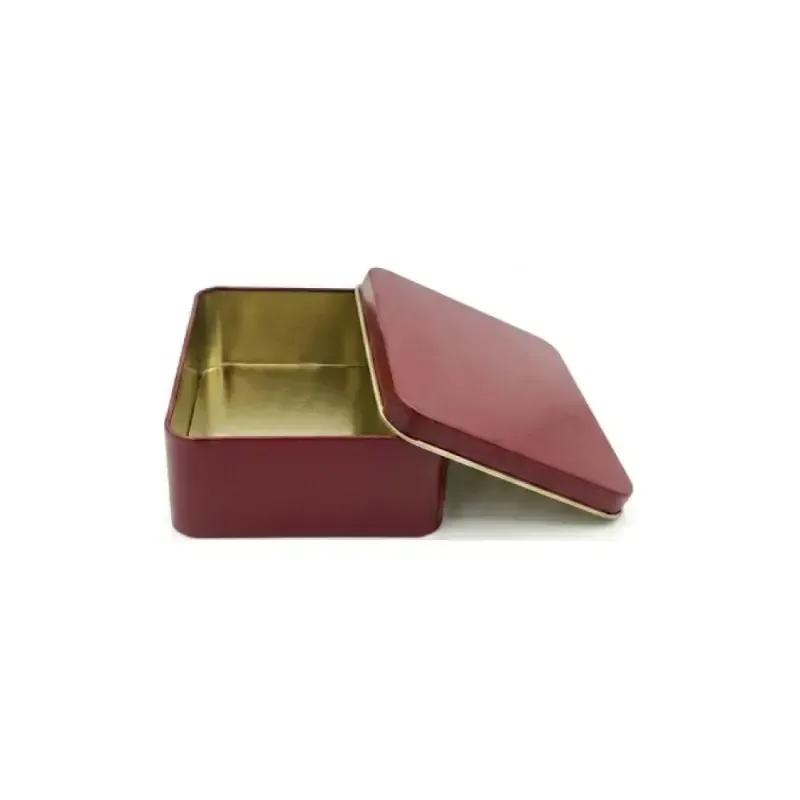 Food Grade Rectangular Metal Tin Box - 2