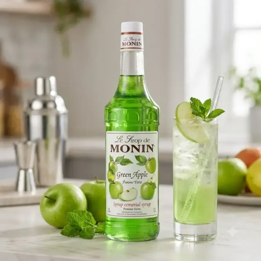Monin Green Apple Syrup 1000ml - 2