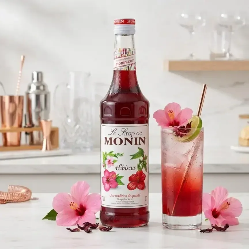 Monin Hibiscus Syrup 1000ml - 2