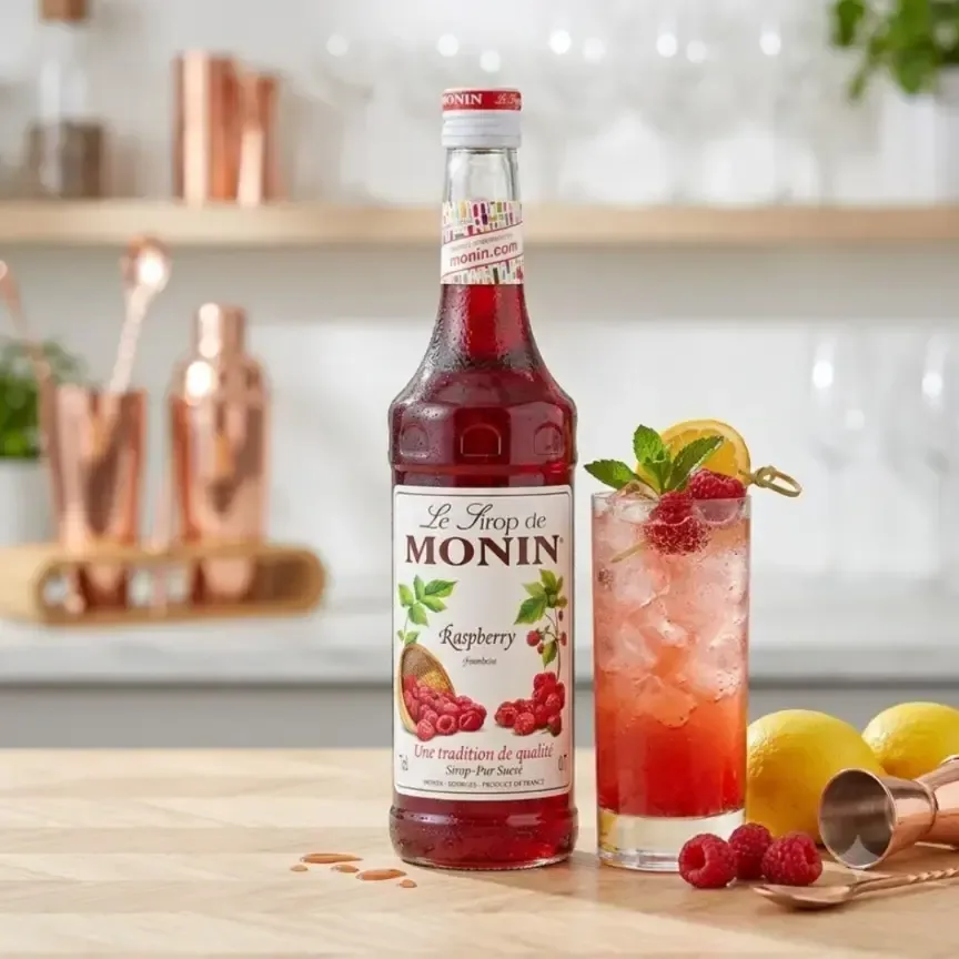 Monin Raspberry Syrup 1000ml - 2