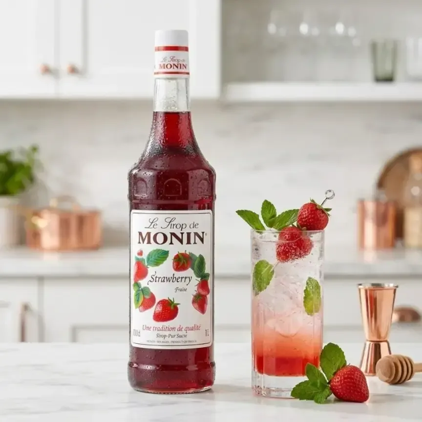 Monin Strawberry Syrup 1000ml - 2