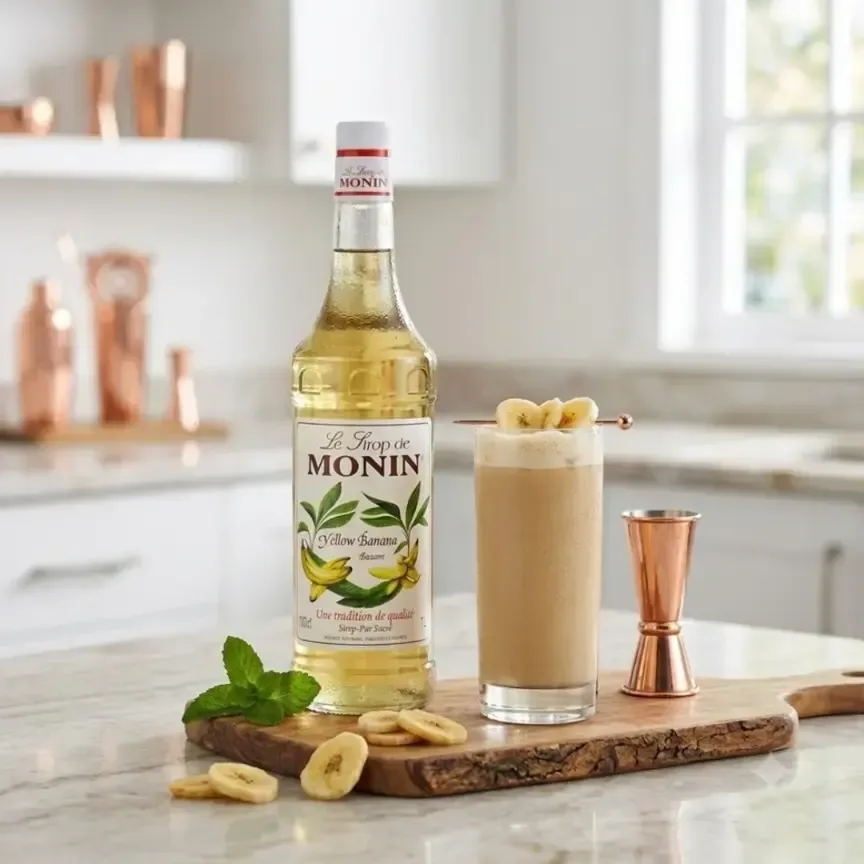 Monin Yellow Banana Syrup 1000ml - 2