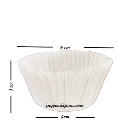 Plain White Wati 9.5Cm 500pcs - 1