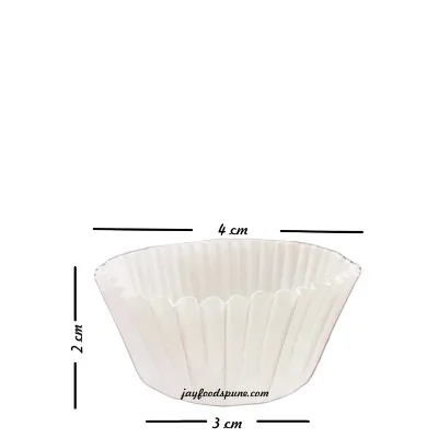 Plain White Wati 8Cm 500pcs - 1