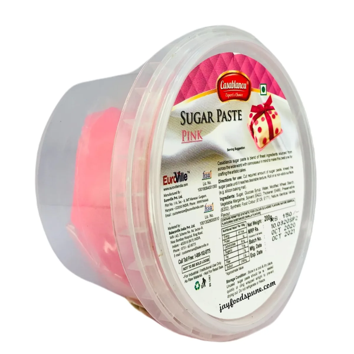 Casablanca Pink Sugar Paste 200gm - 1