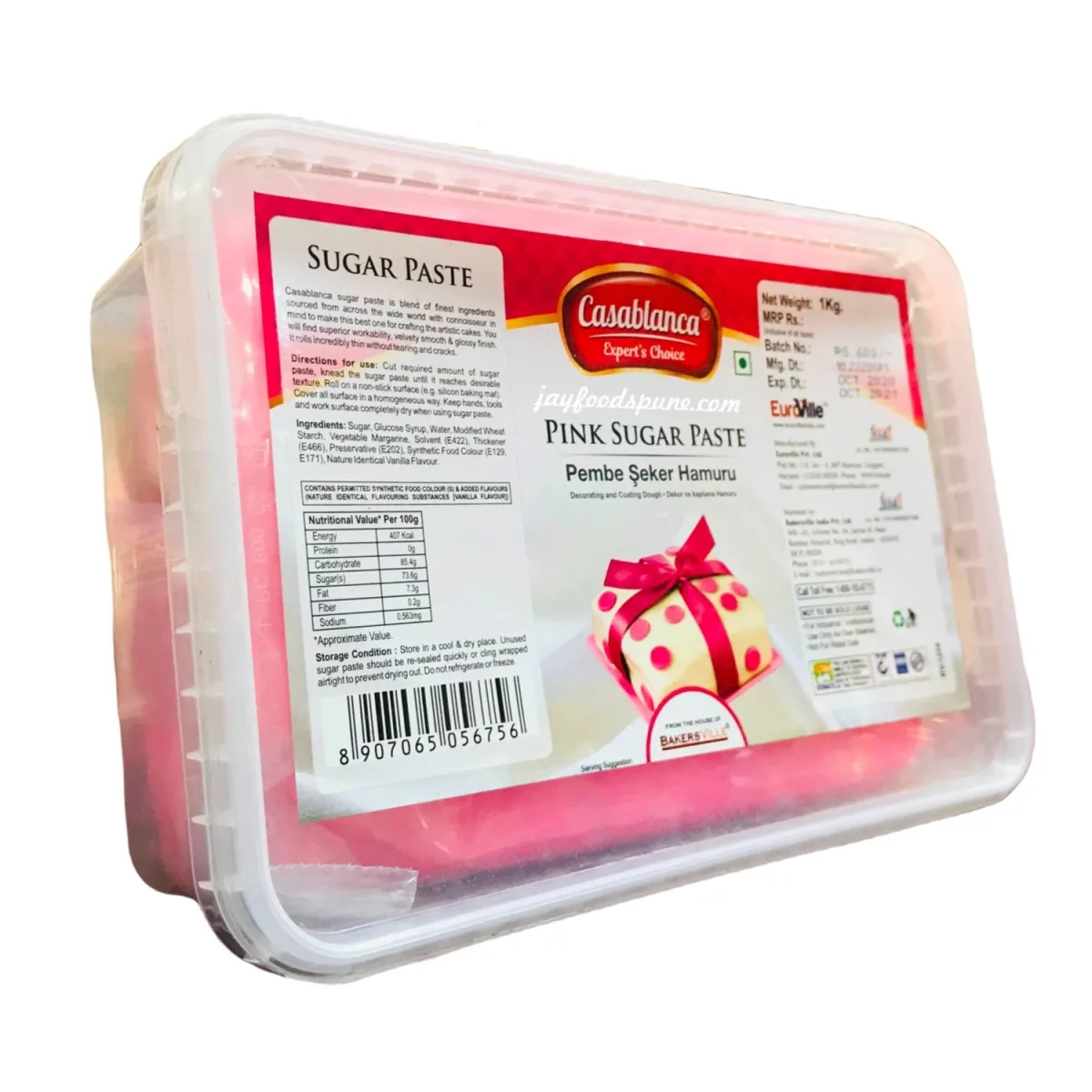 Casablanca Pink Sugar Paste 1kg - 1