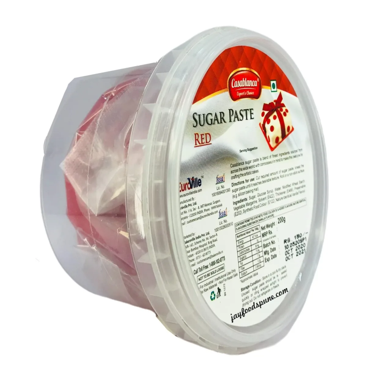 Casablanca Red Sugar Paste 200gm - 1
