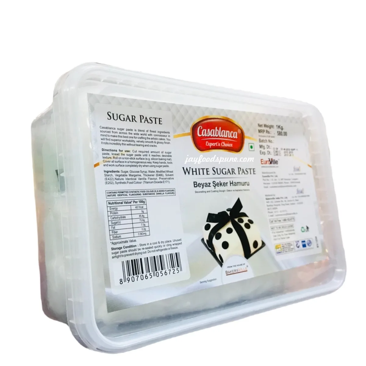 Casablanca White Sugar Paste 1Kg - 1