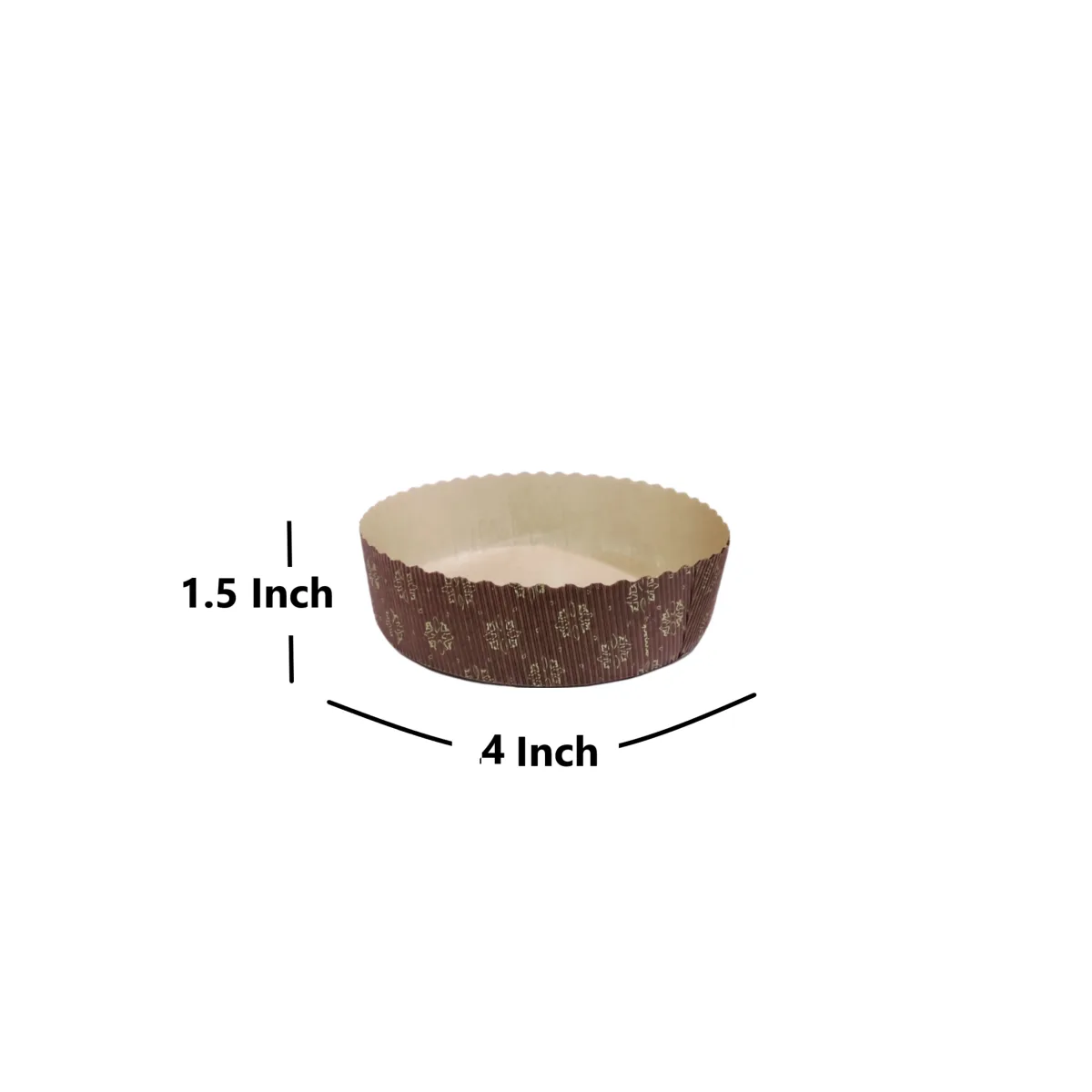 Plum Cake Round Paper Mould For Bread And Cakes Small - 1