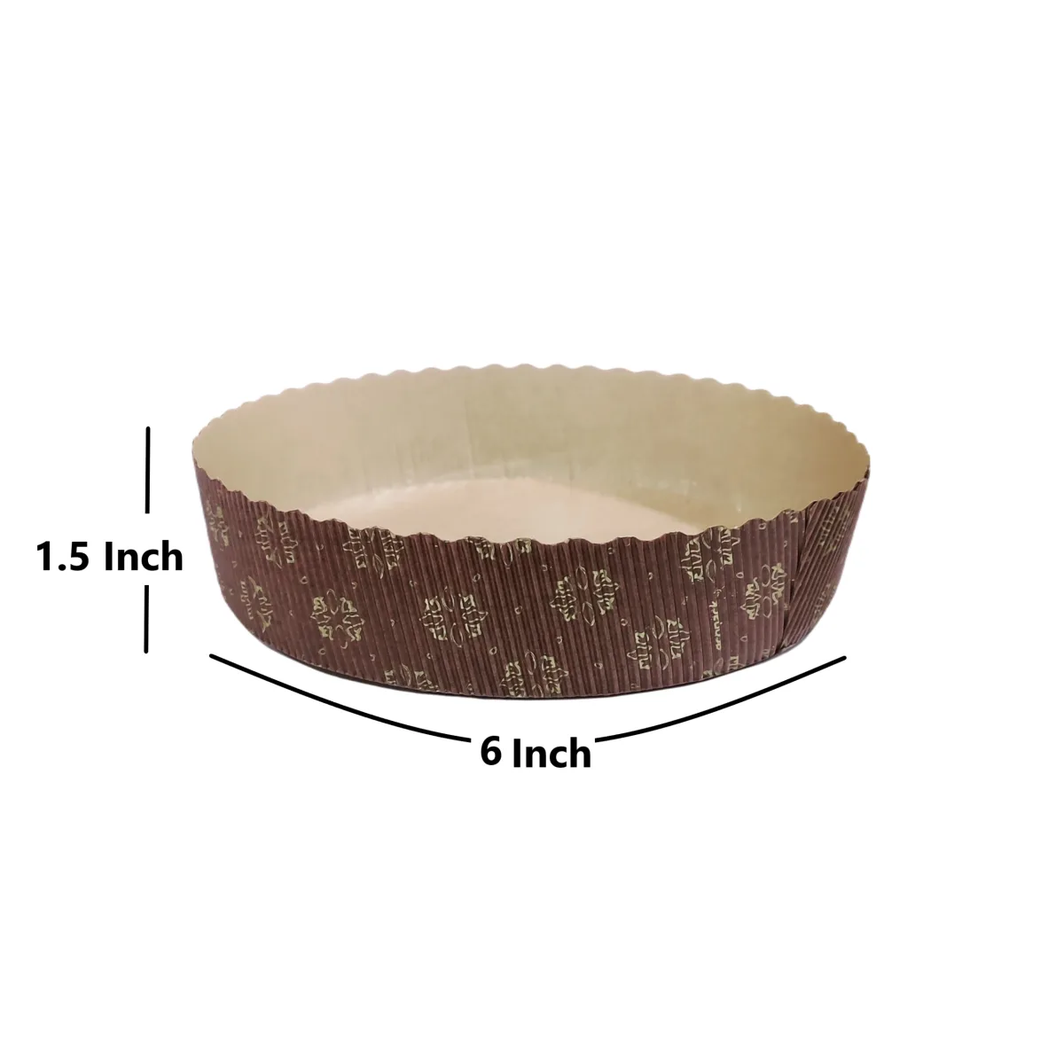 Plum Cake Round Paper Mould For Bread And Cakes Medium - 1