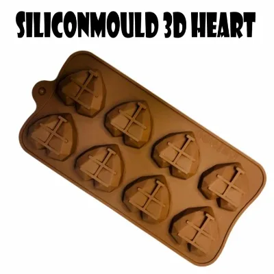 NEW SILICON MOULD SILICON MOULD 3D HEART - 1