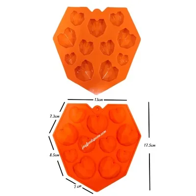 NEW SILICON MOULD PINATA CHOCOLATE HEART MOULD - 1