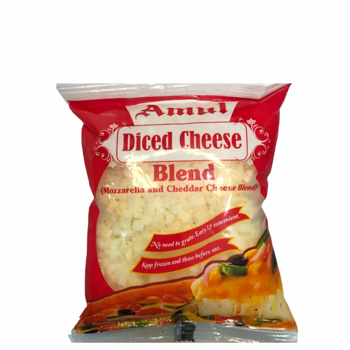 Amul Diced Cheese Blend 200 Gm - 1